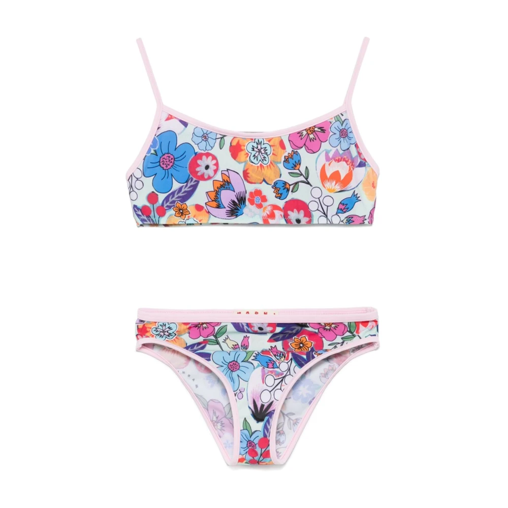 Marni Blommig Bikini MultiColour Stilren Multicolor, Flicka