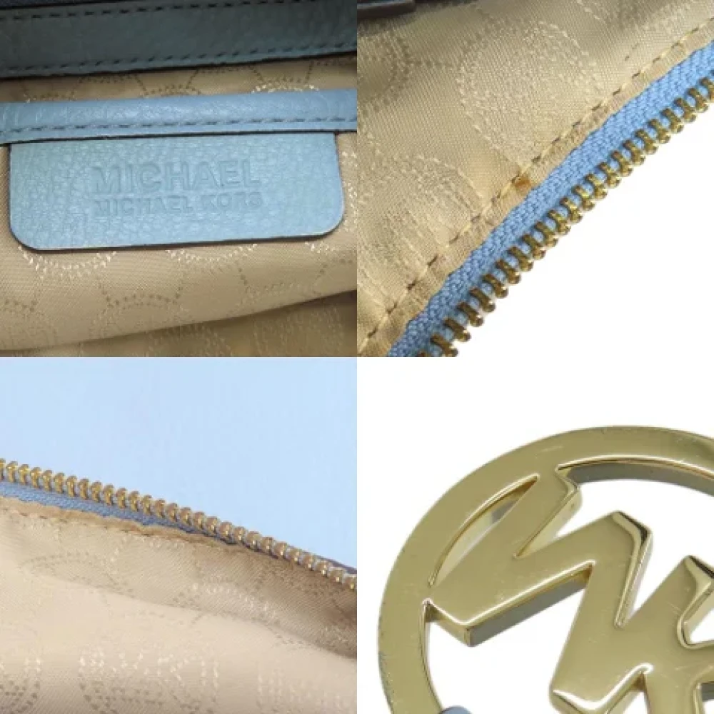 Michael Kors Pre-owned Leather shoulder-bags Blue Dames