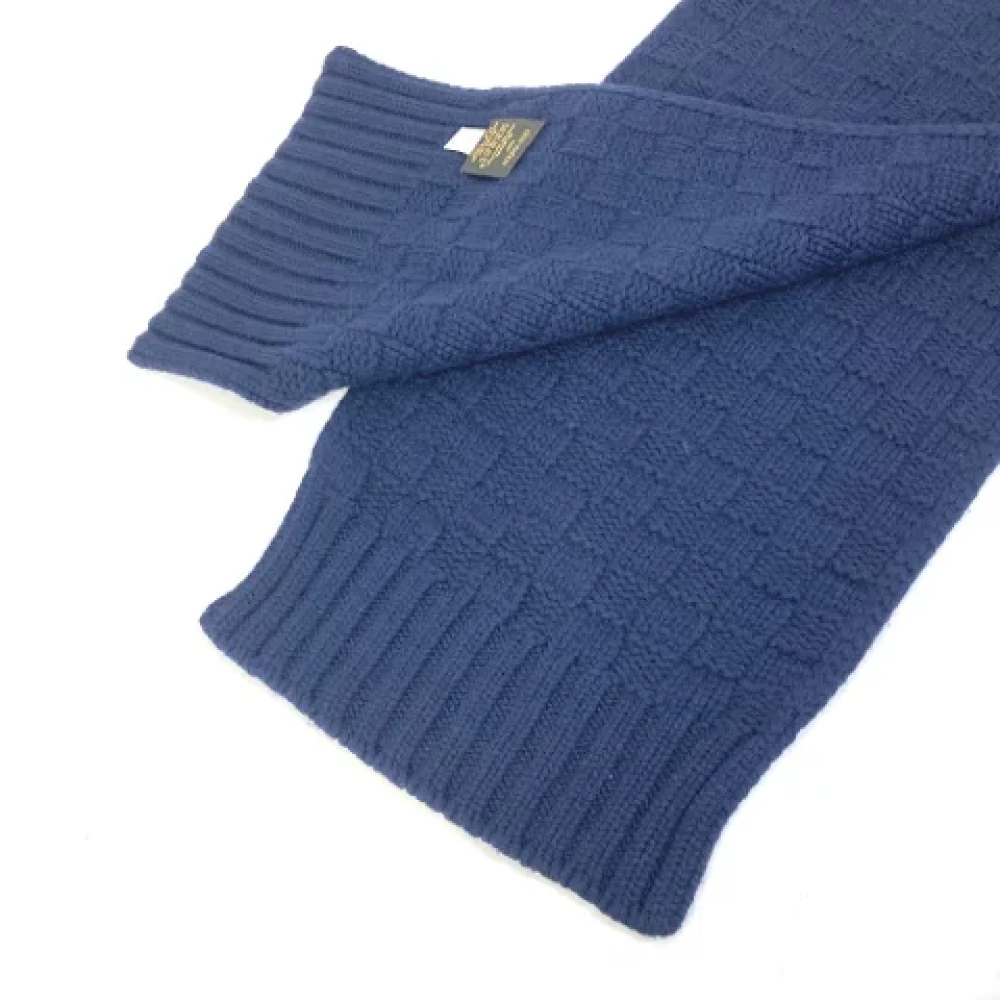 Louis Vuitton Vintage Pre-owned Cashmere scarves Blue Dames