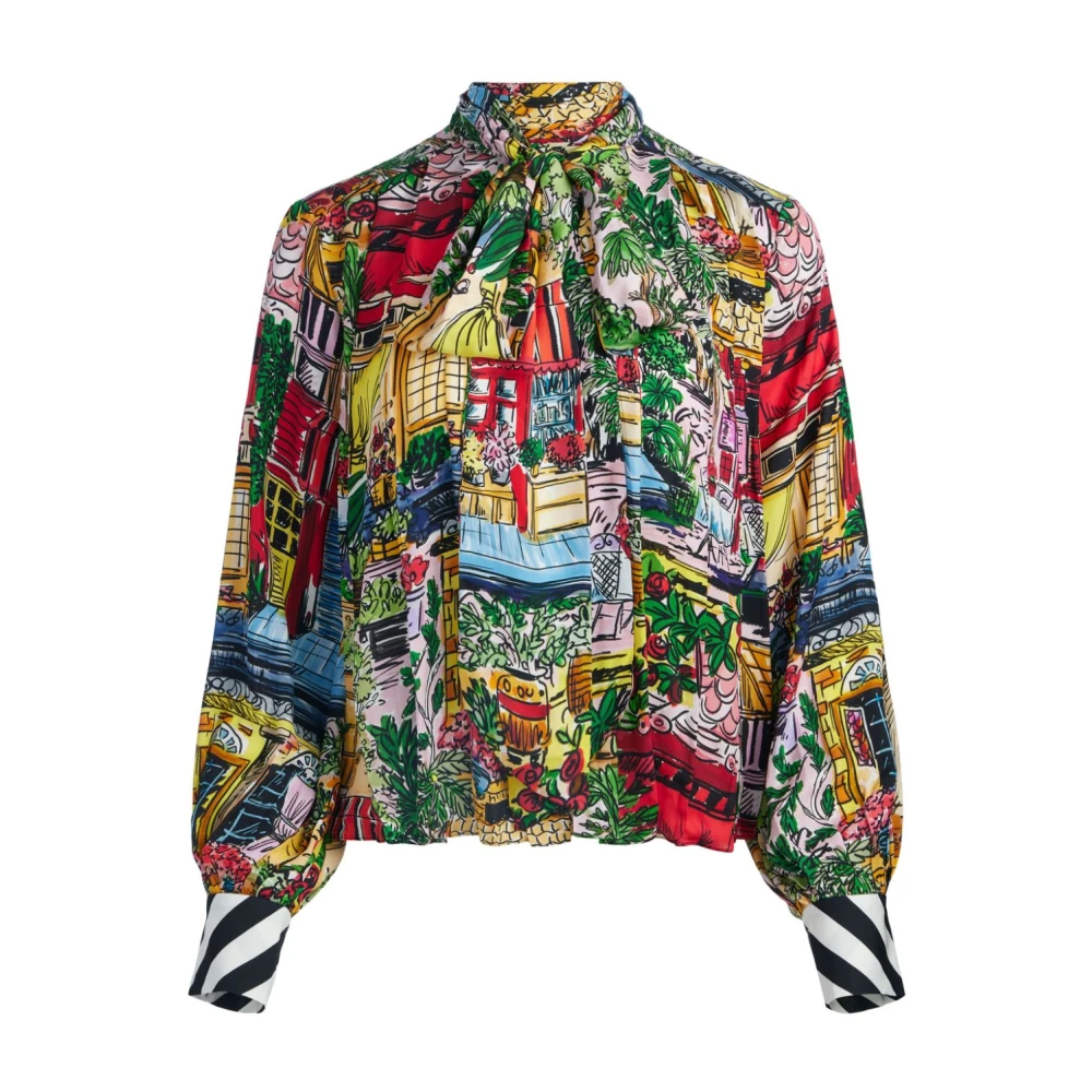 Alice + olivia Multikleur Gestreepte Vakantiedromen Shirt Multicolor Dames