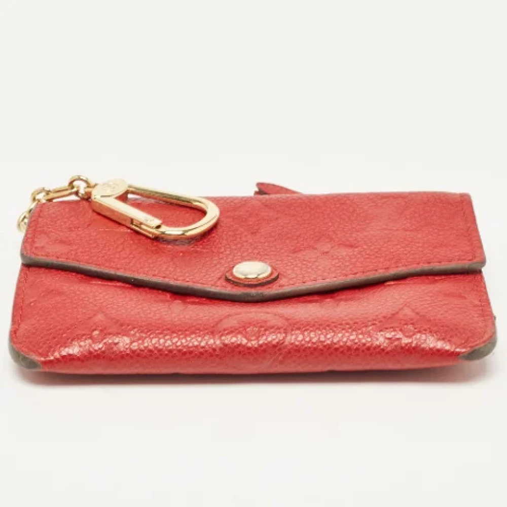 Louis Vuitton Vintage Pre-owned Leather wallets Red Dames