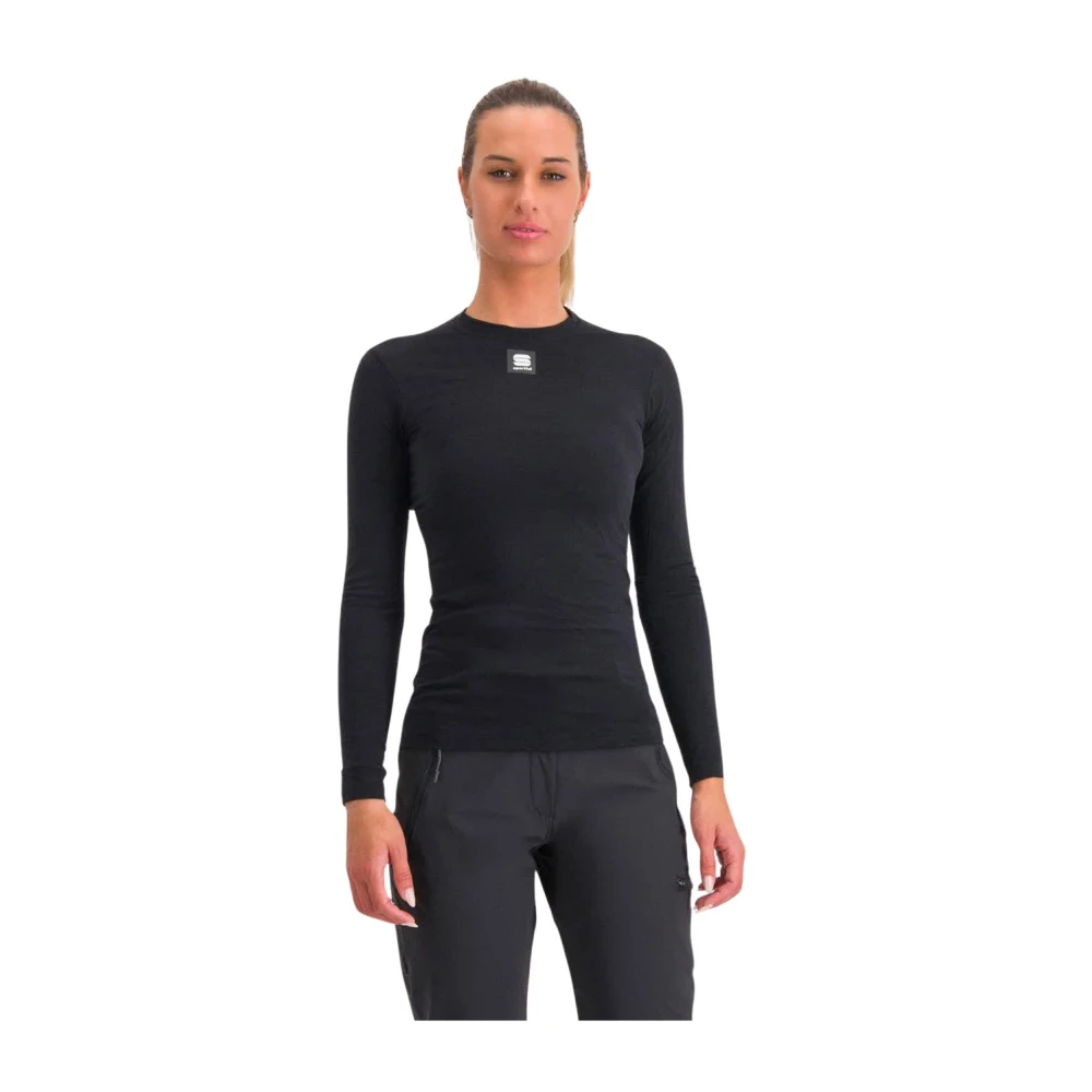 Sportful Merino Longsleeve Tee Black Dames