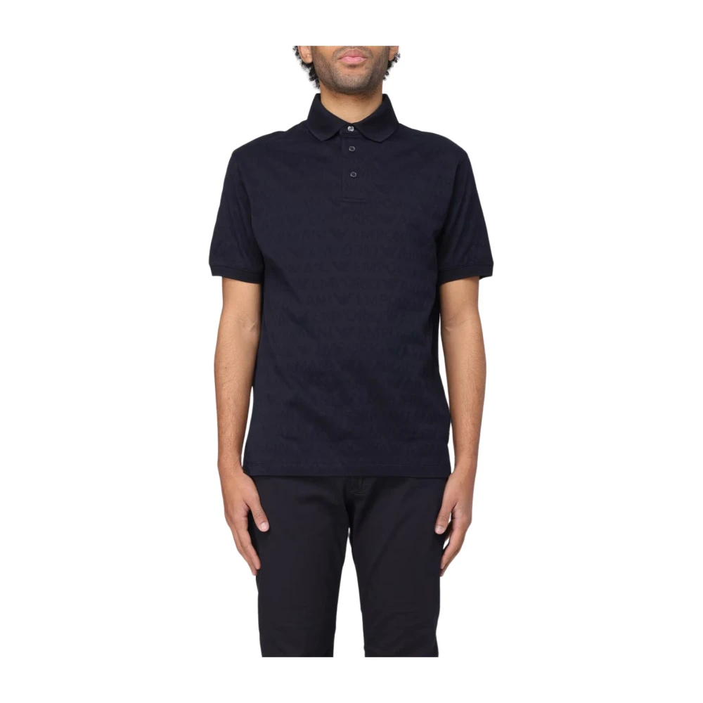 Emporio Armani Polo Shirts Blue Heren