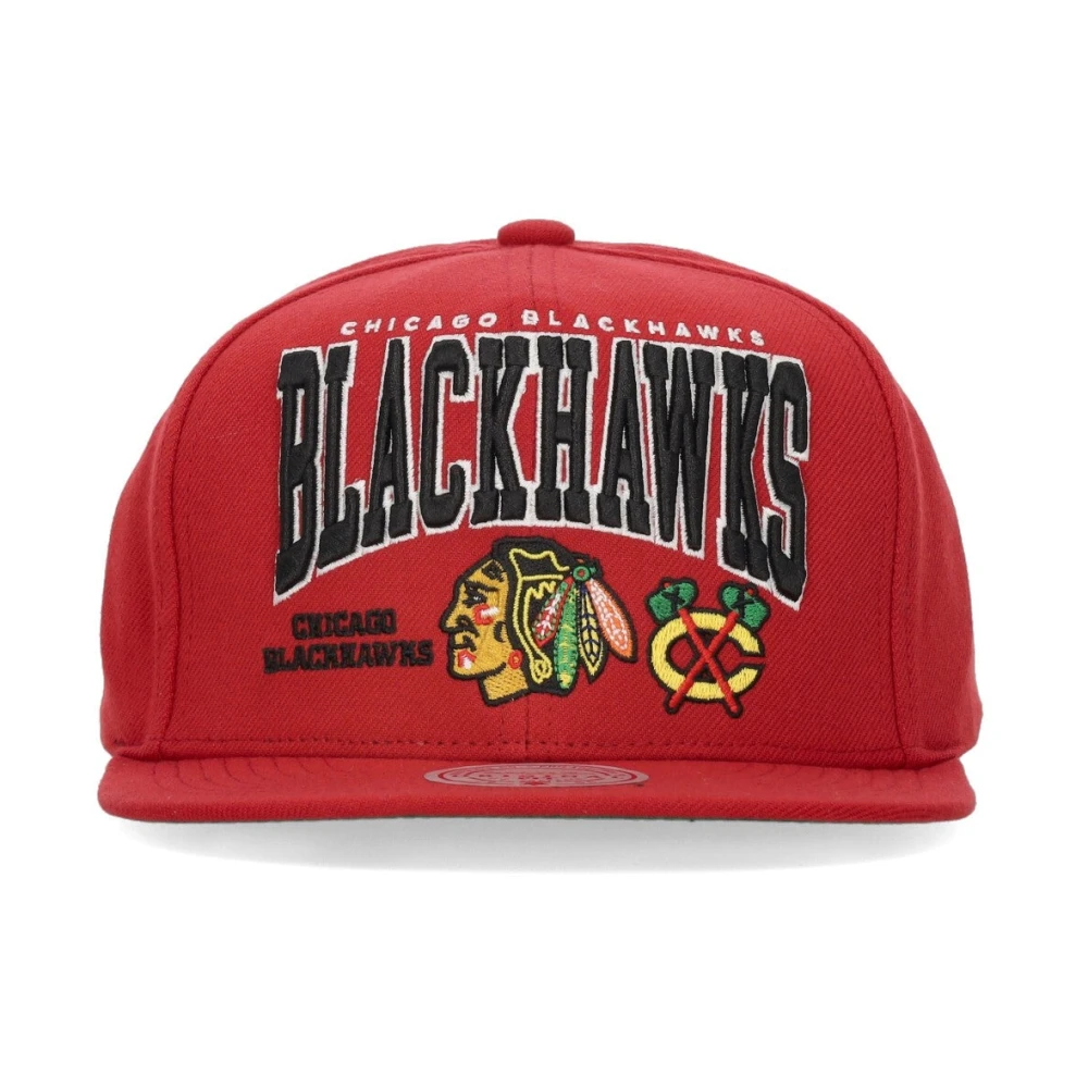 Mitchell & Ness Chicago Blackhawks NHL Champ Snapback Pet Red Heren