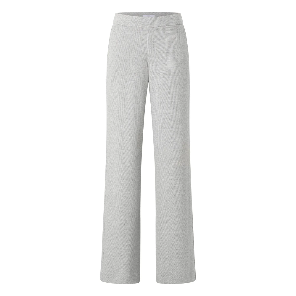 Angels Elegant Jacquard Jersey Herringbone Broek Gray Dames