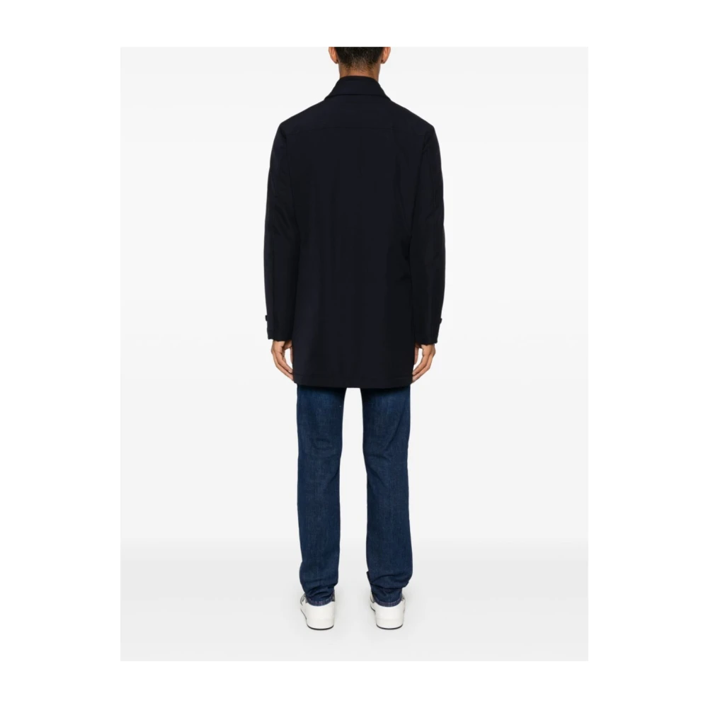 Fay Navy Blauw Gewatteerde Jas Blue Heren