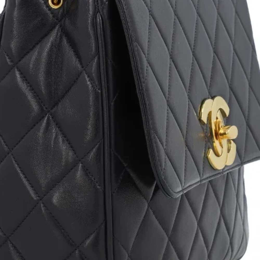 Chanel Vintage Pre-owned Leather chanel-bags Black Dames