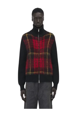 Tartan Dragkedja Kofta