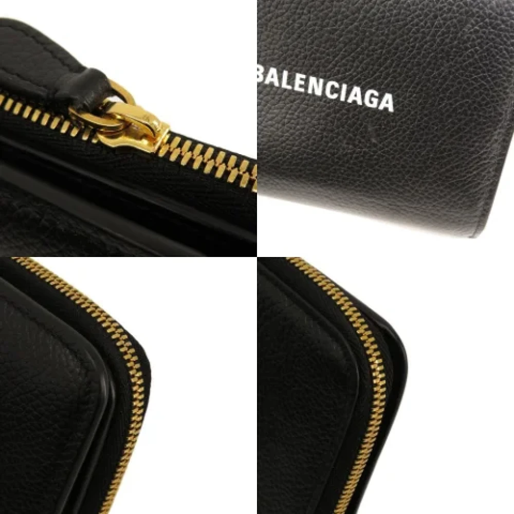 Balenciaga Vintage Pre-owned Leather wallets Black Dames