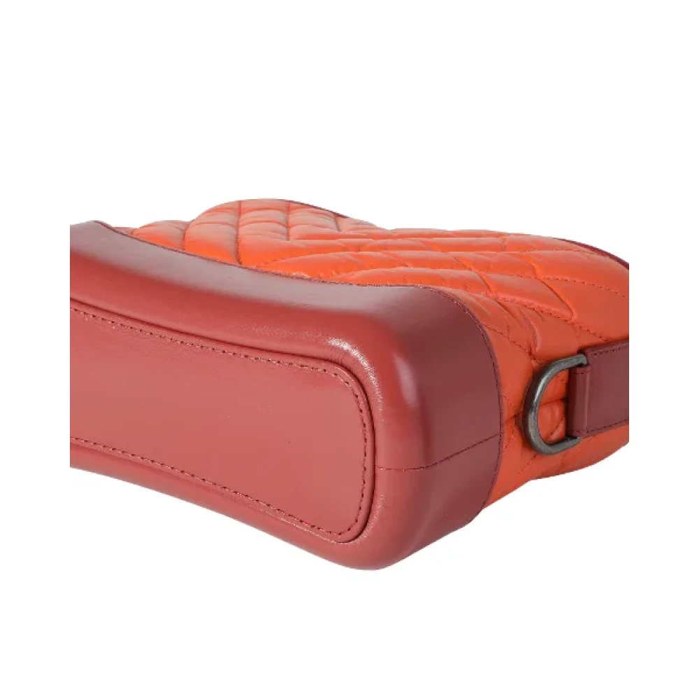 Chanel Vintage Pre-owned Leather crossbody-bags Orange Dames