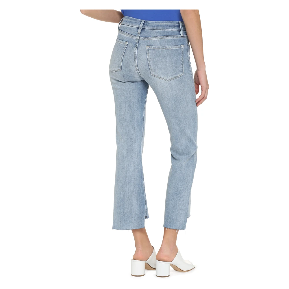 Frame Mini Boot Jeans met Contraststiksels Blue Dames