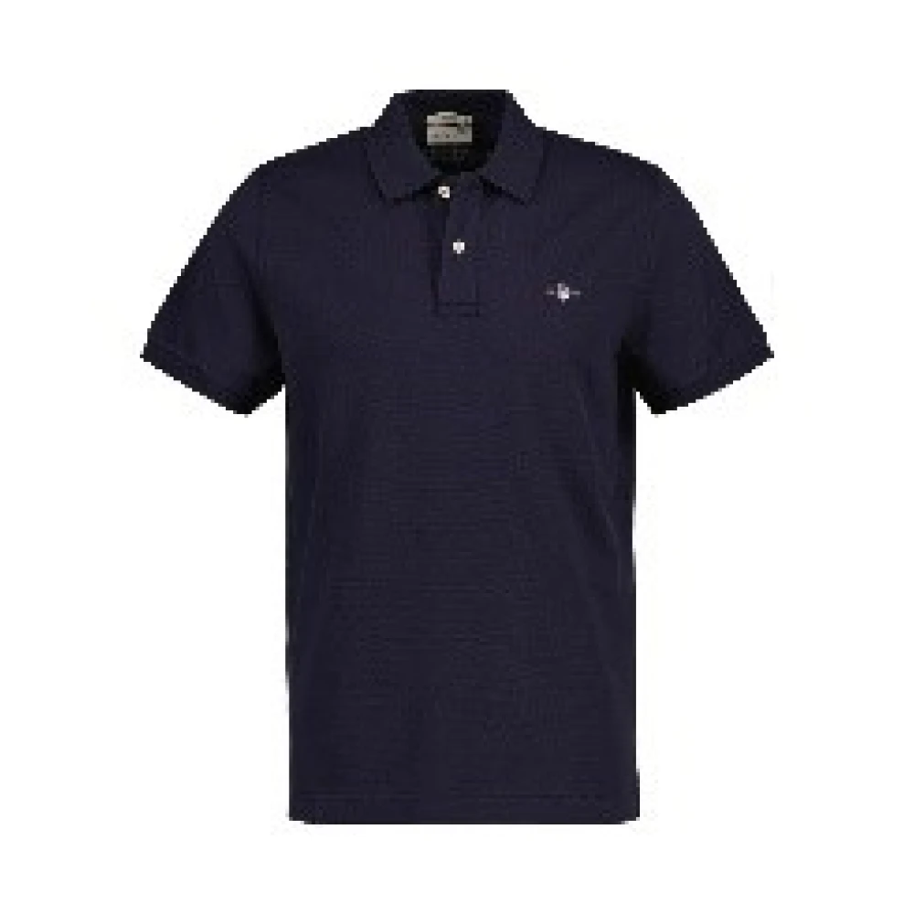 Gant Klassieke Polo Shirt voor Mannen Blue Heren