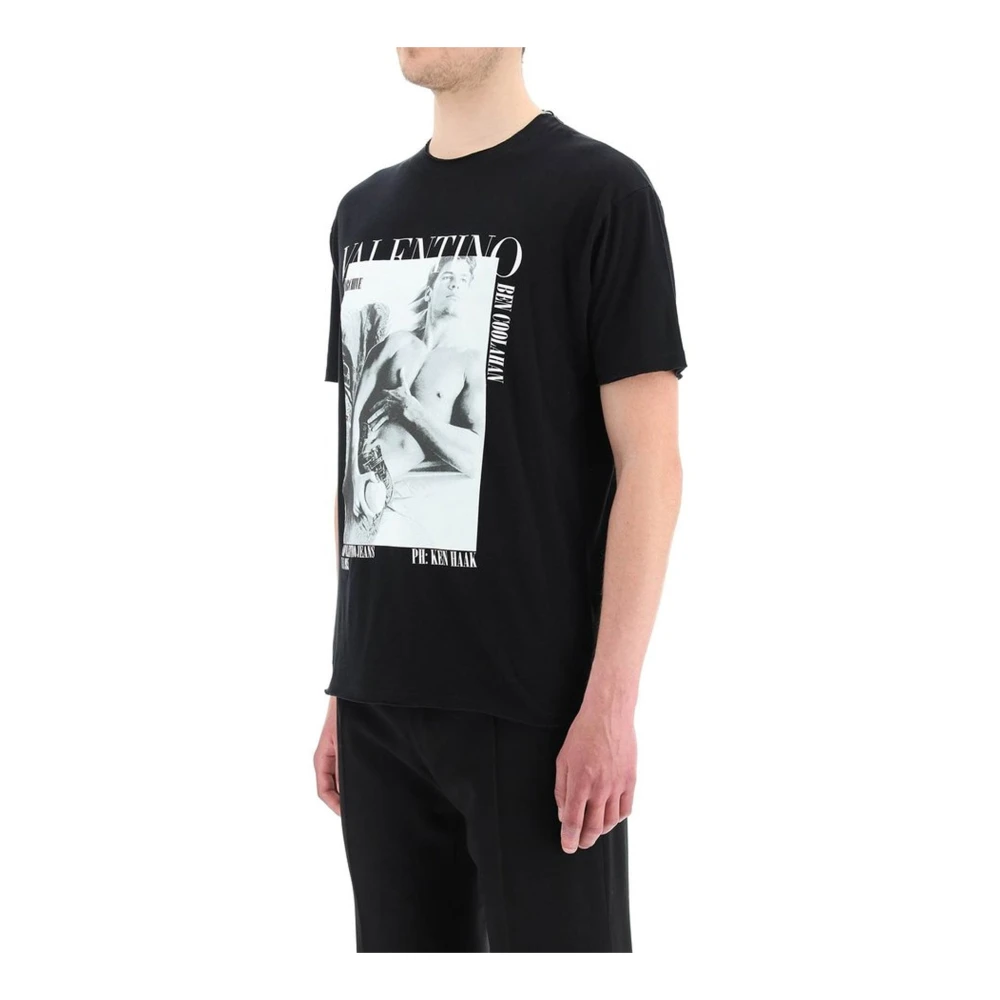 Valentino Archiefprint T-shirt Black Heren