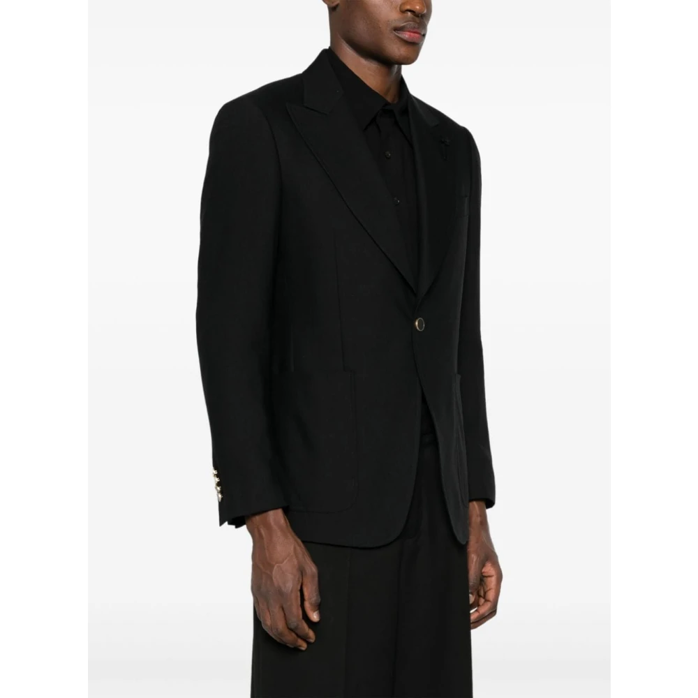 Lardini Zwarte Herenjassen Black Heren