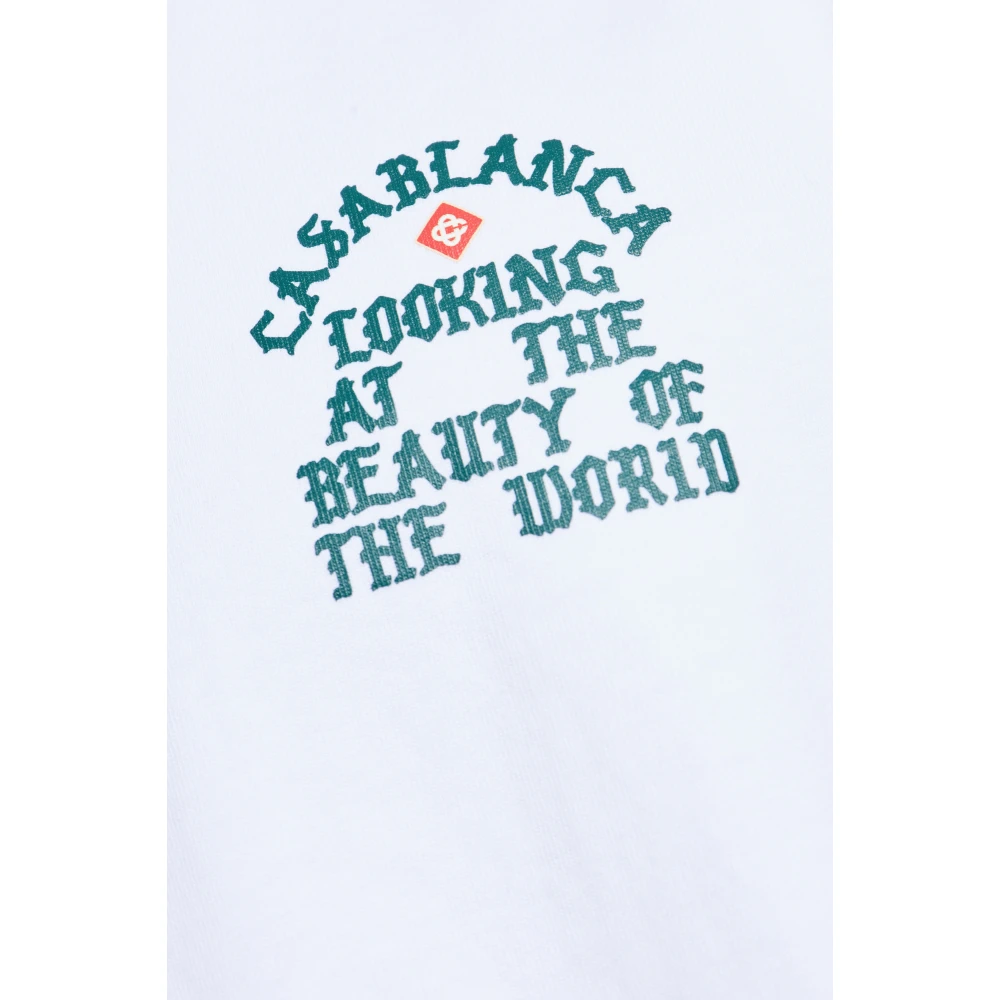 Casablanca T-shirt met logo White Heren
