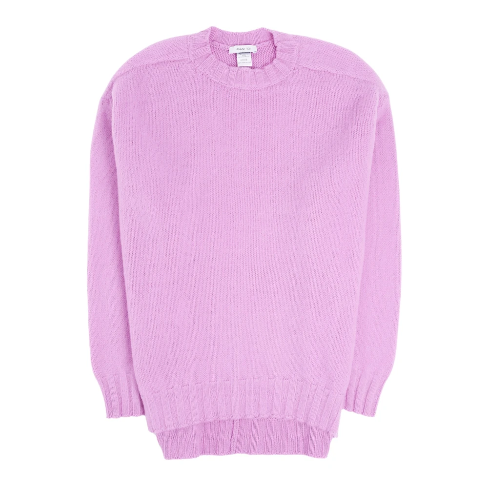 Avant Toi Luxe Merino Cashmere Gebreide Trui Purple Dames