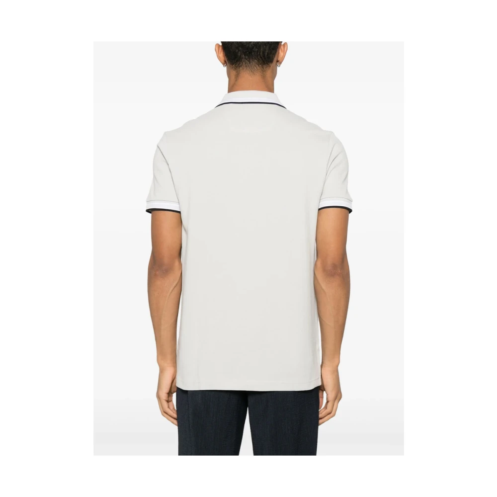 Hugo Boss Grijze Streep Detail Trui Gray Heren