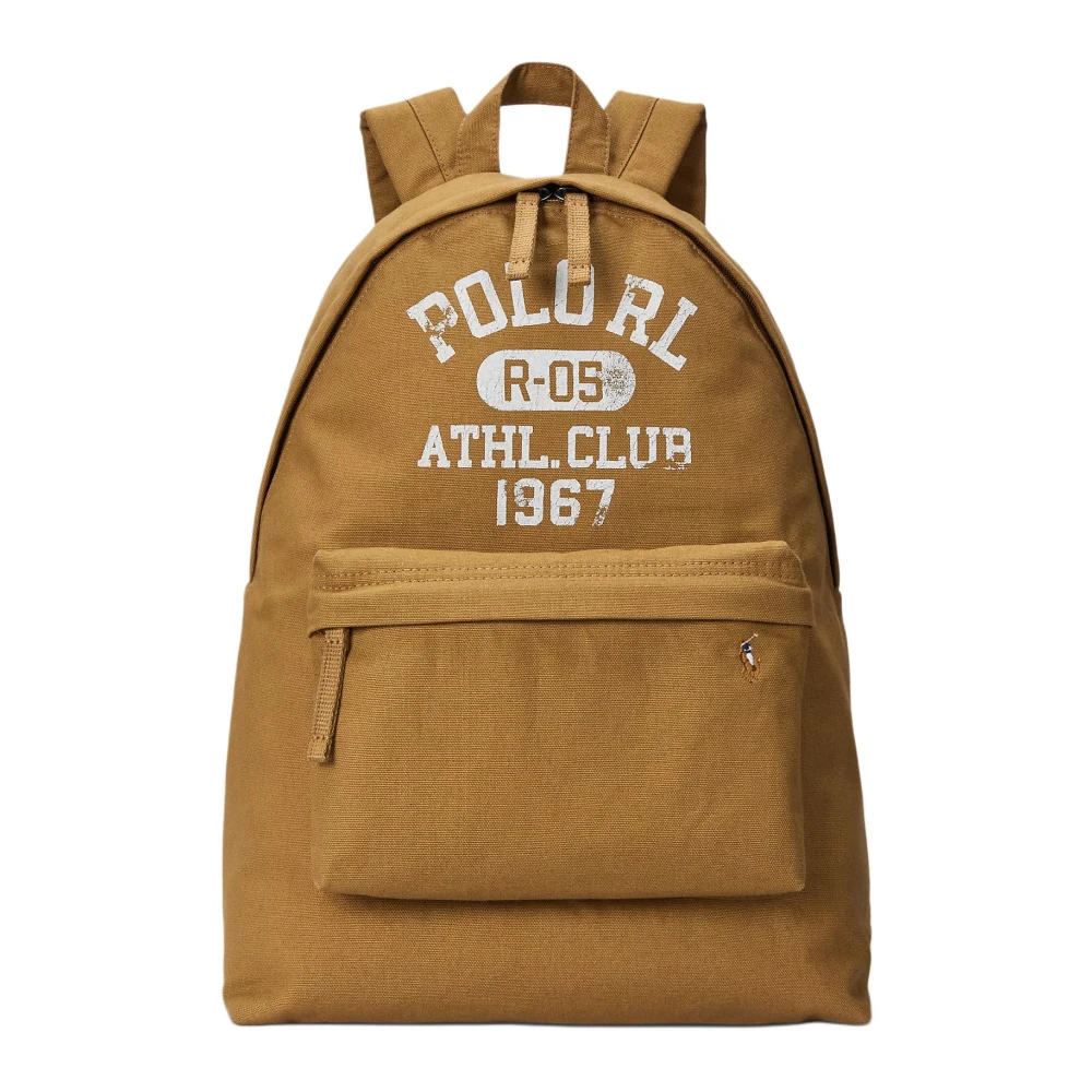 Polo Ralph Lauren Canvas rugzak voor stijlvolle uitstraling Brown Heren