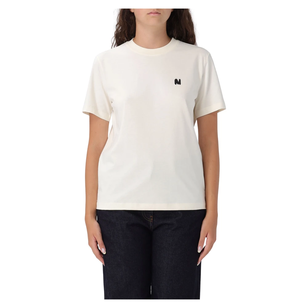 Msgm - Tops > T-Shirts - Beige - Msgm - Modalova