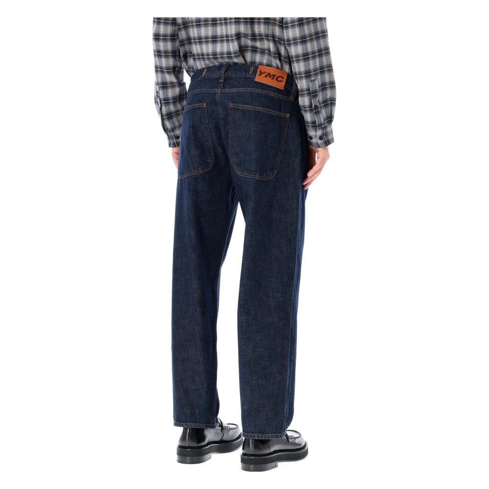 YMC You Must Create Indigo Loose Fit Jeans Blue Heren