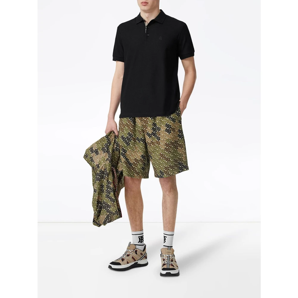 Burberry Zwarte T-shirts en Polos Black Heren