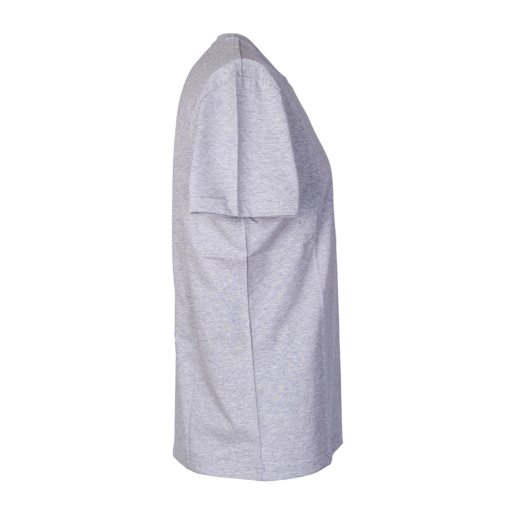 Dondup Logo Front Crew Neck T-shirt Gray Heren