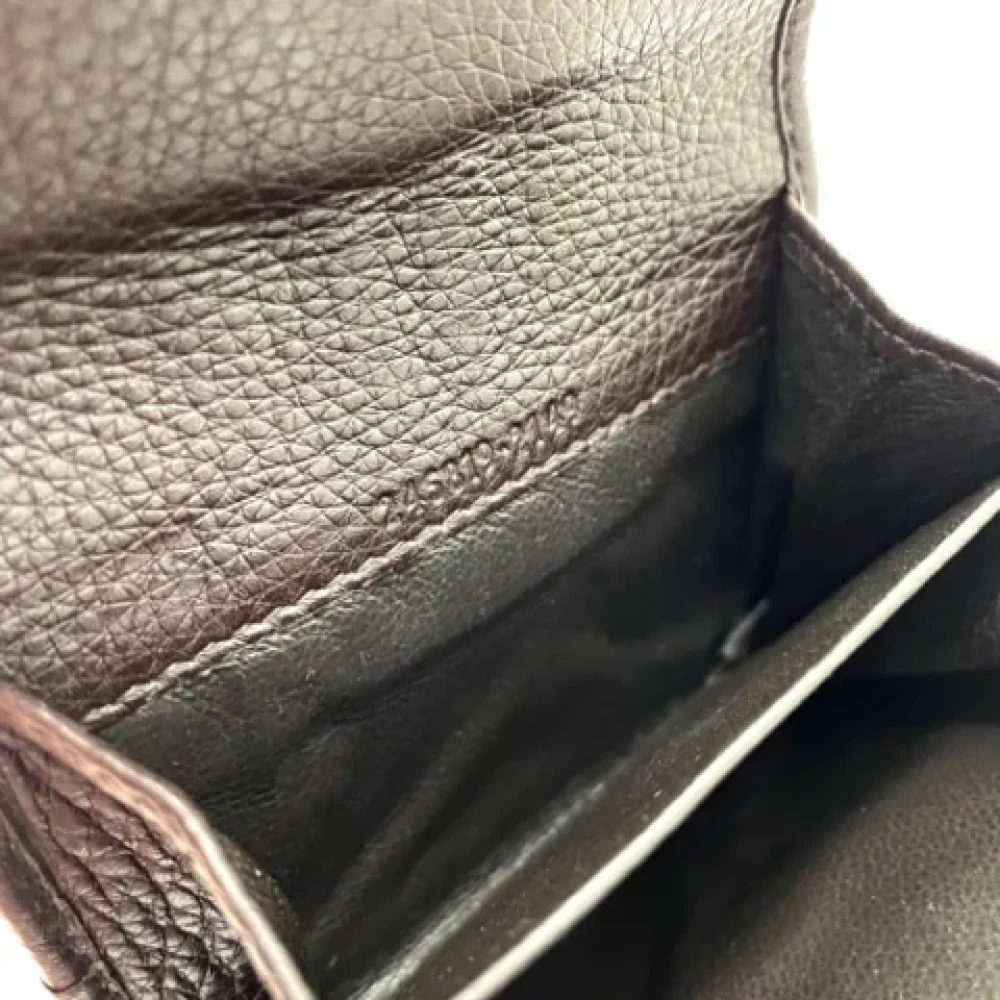 Gucci Vintage Pre-owned Leather wallets Brown Heren