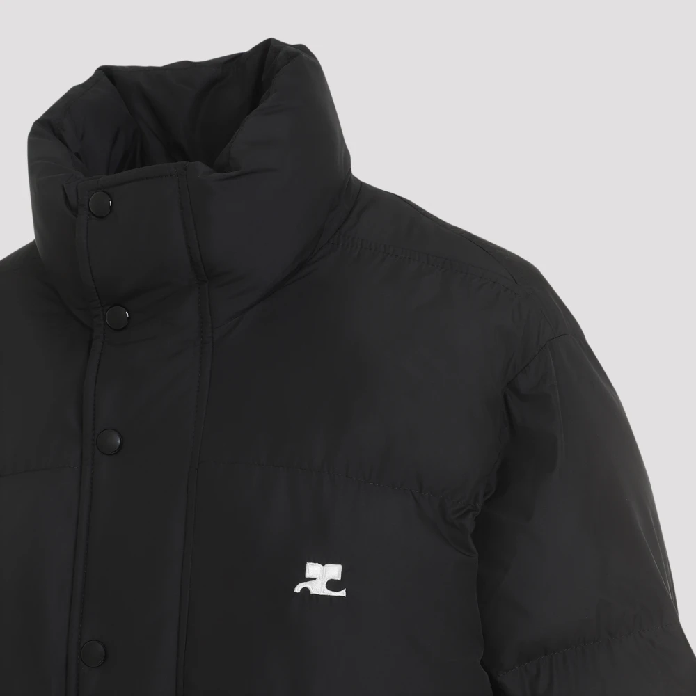 Courrèges Zwarte jas voor vrouwen Aw24 Black Dames