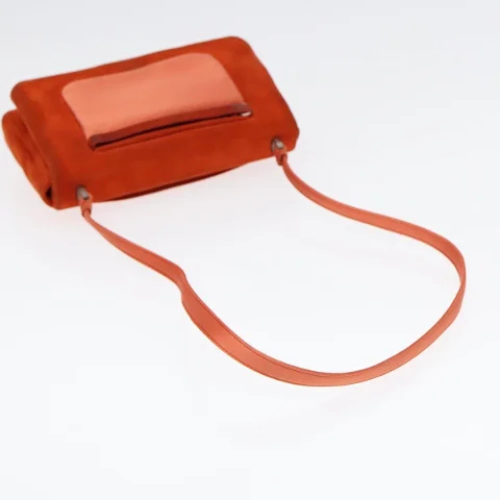Prada Vintage Pre-owned Suede prada-bags Orange Dames