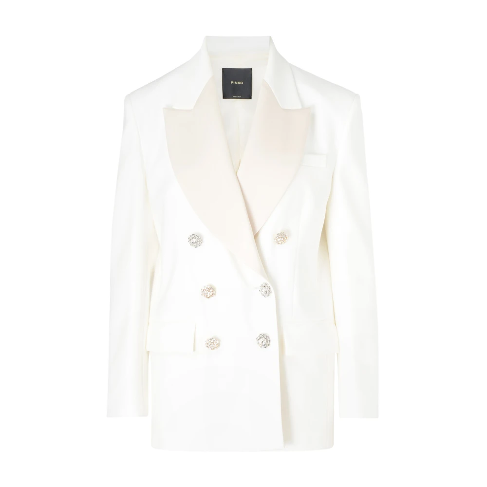 Pinko - Jackets > Blazers - White - Pinko - Modalova