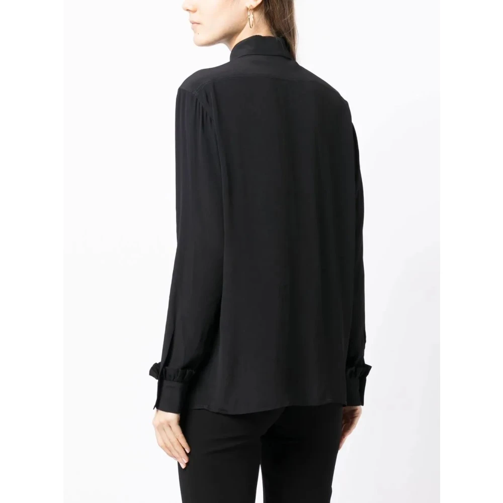 N21 Stoffen Blouse Black Dames