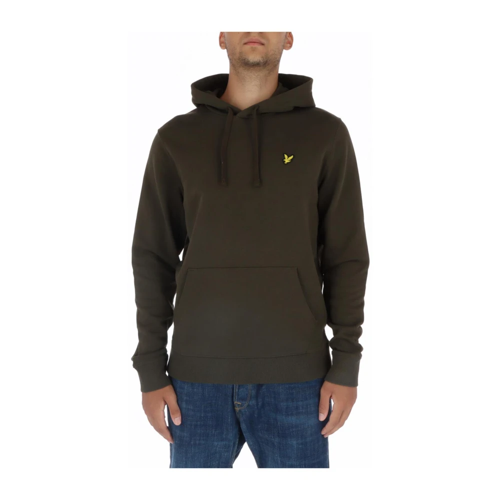 Lyle & Scott Men's Green Hoodies,, Print Hooded Sweatshirt 2XL