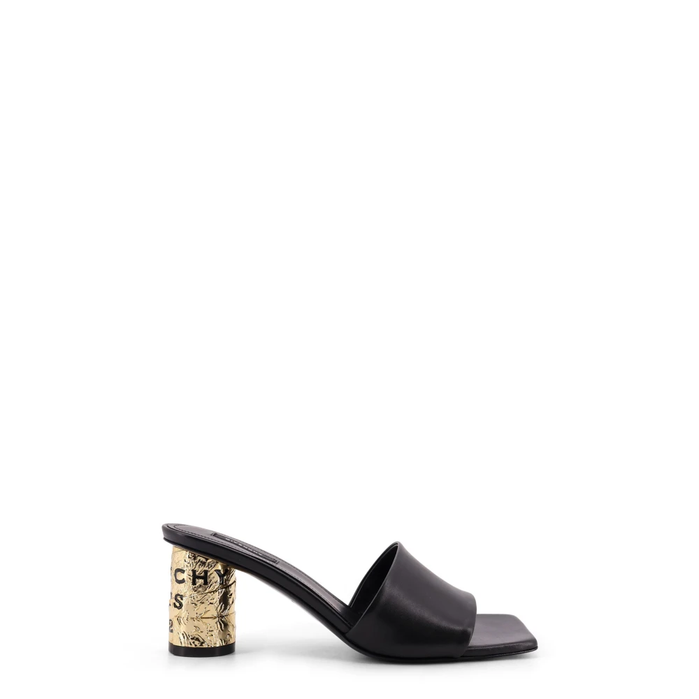 Givenchy Women's Black Heeled Mules, 4 Uk, Tape Heeled Mules