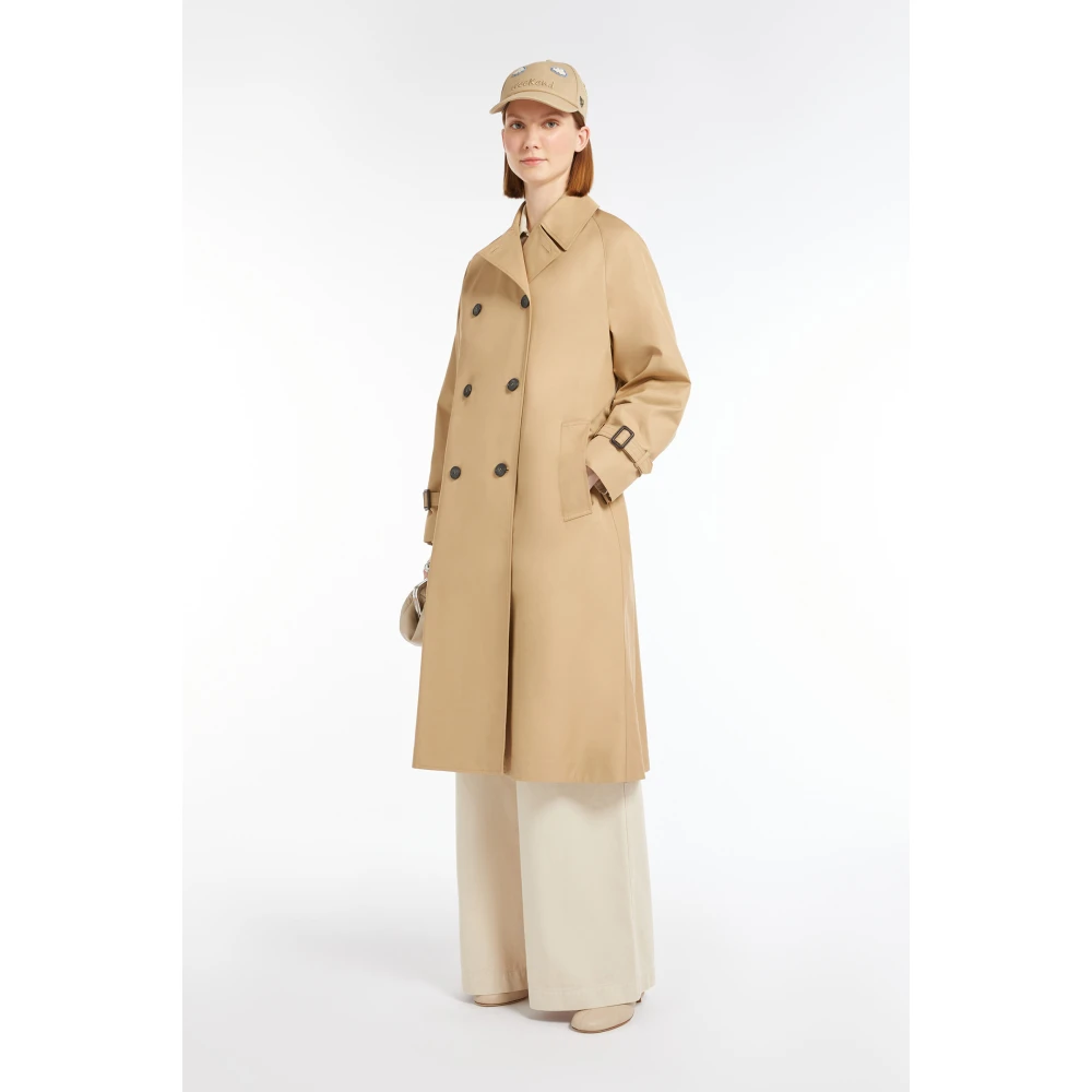 Max Mara Weekend Omkeerbare Midi Trenchcoat Beige Dames