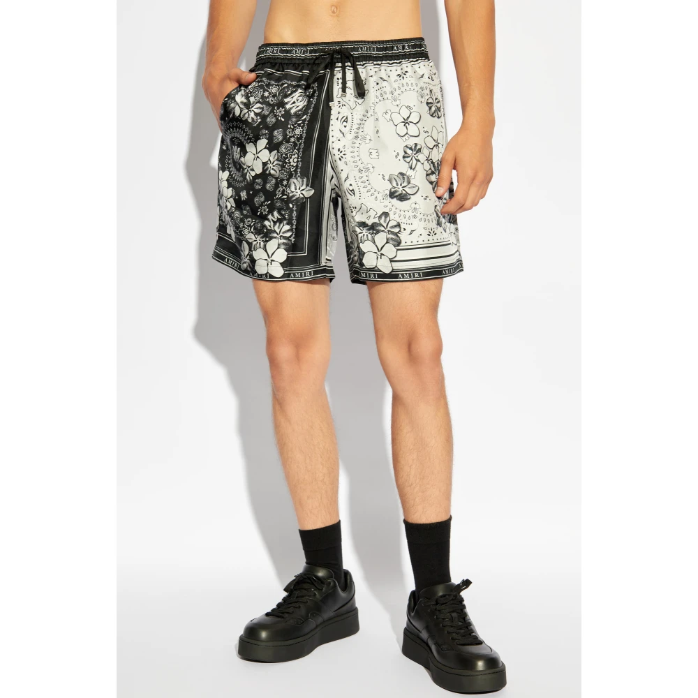Amiri Zijden Shorts Black Heren