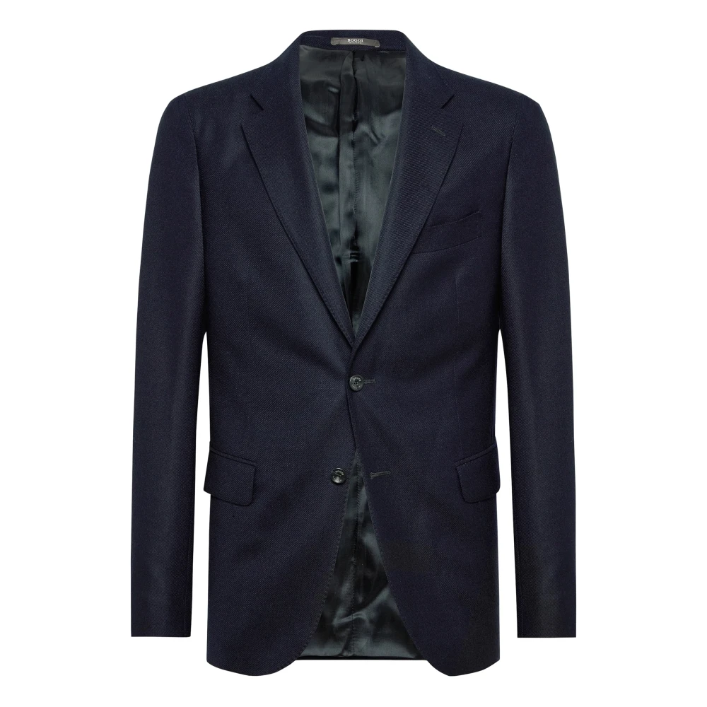 Boggi Milano Jas van zuivere wol Blue Heren
