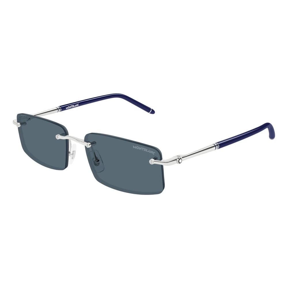Montblanc Men's Gray Sunglasses, 56 Mm, Mb0443s Rectangle Sunglasses