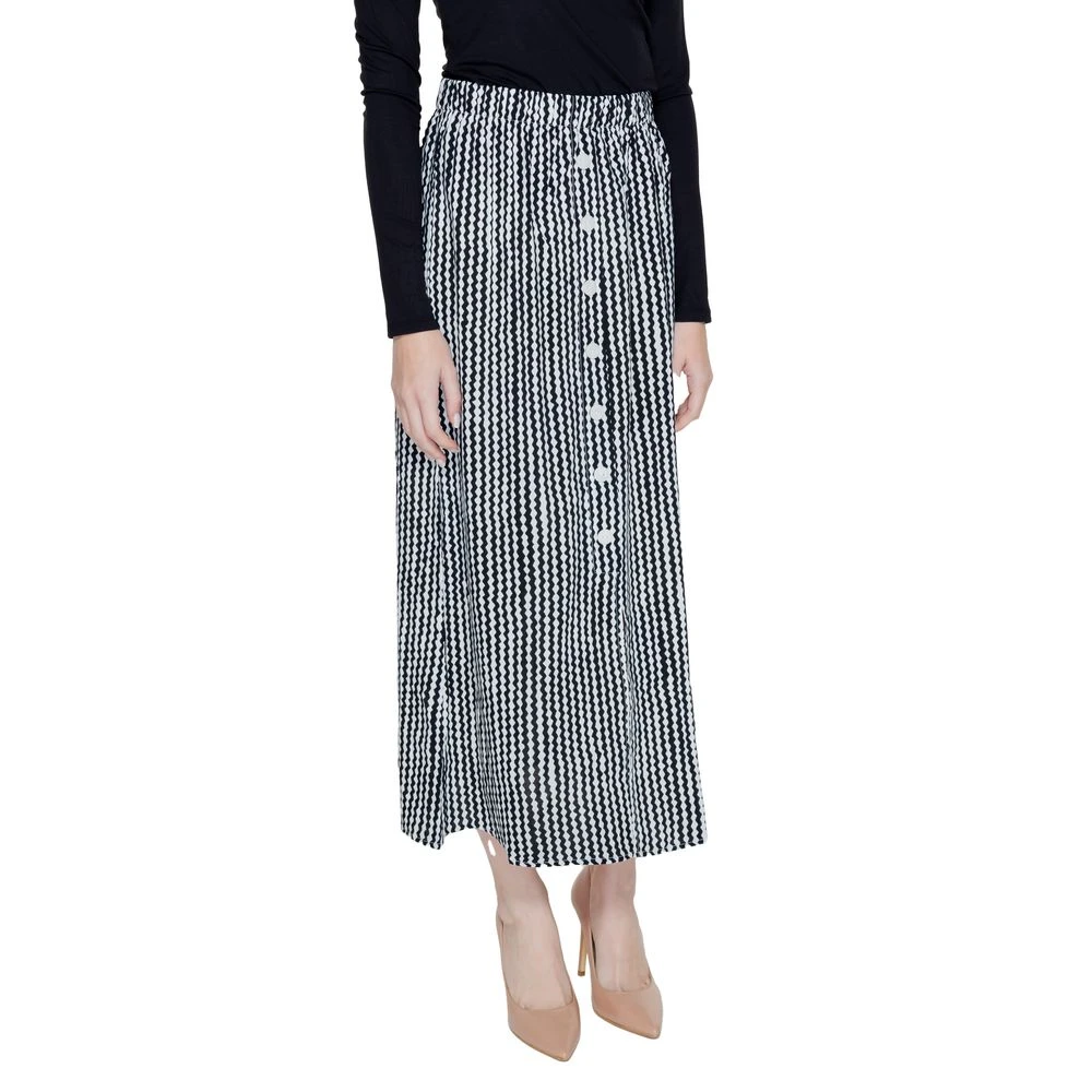 Only Lange Viscose Rok Black Dames