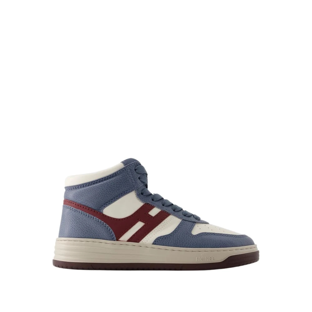 Hogan Blauwe leren sneakers Dames Schoenen