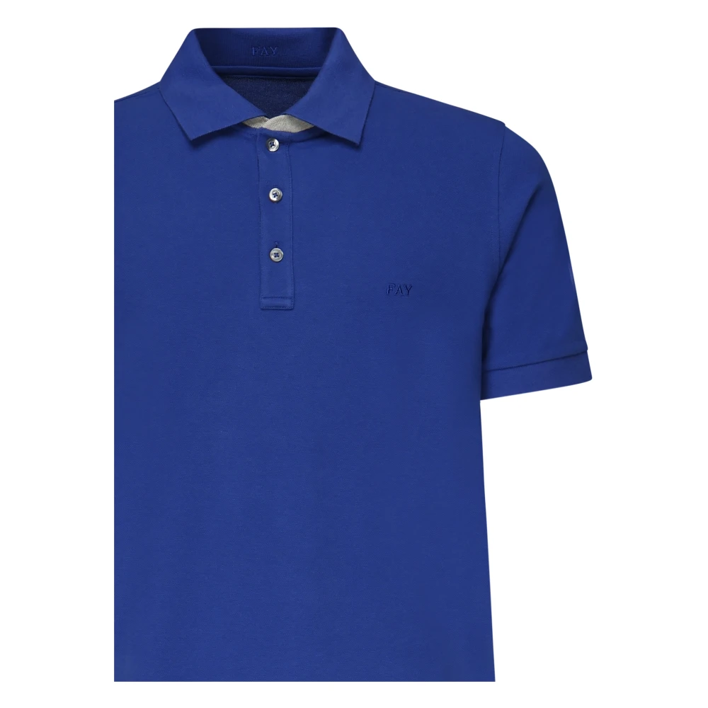 Fay Blauwe Polo Shirts en Polos Blue Heren