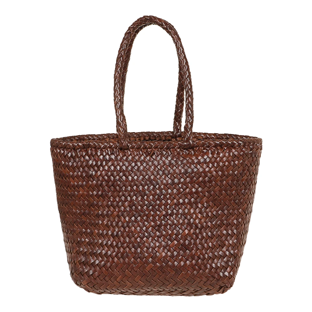 Dragon Diffusion Bruine Leren Shopper Tas Brown Dames