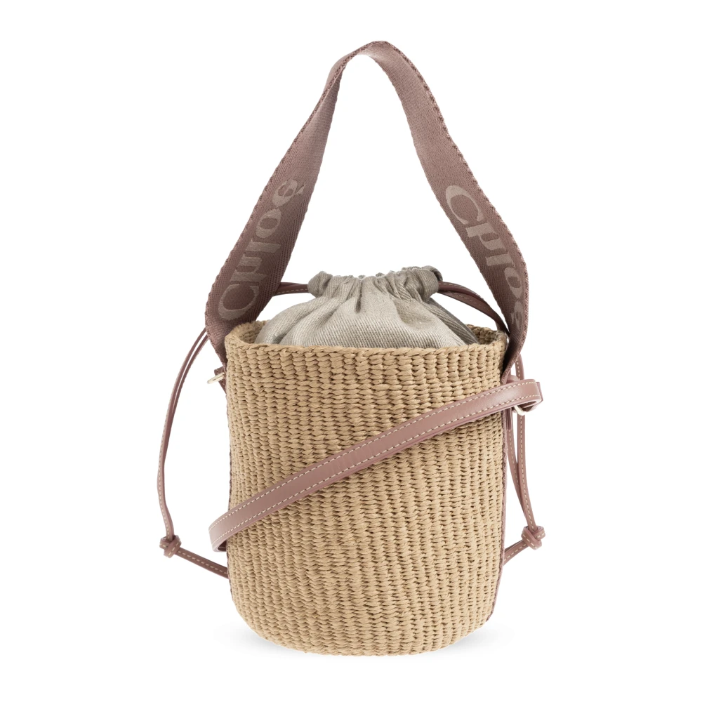 Chloé , Bucket Bags, Female, Beige, One Size, Woody Small Bag