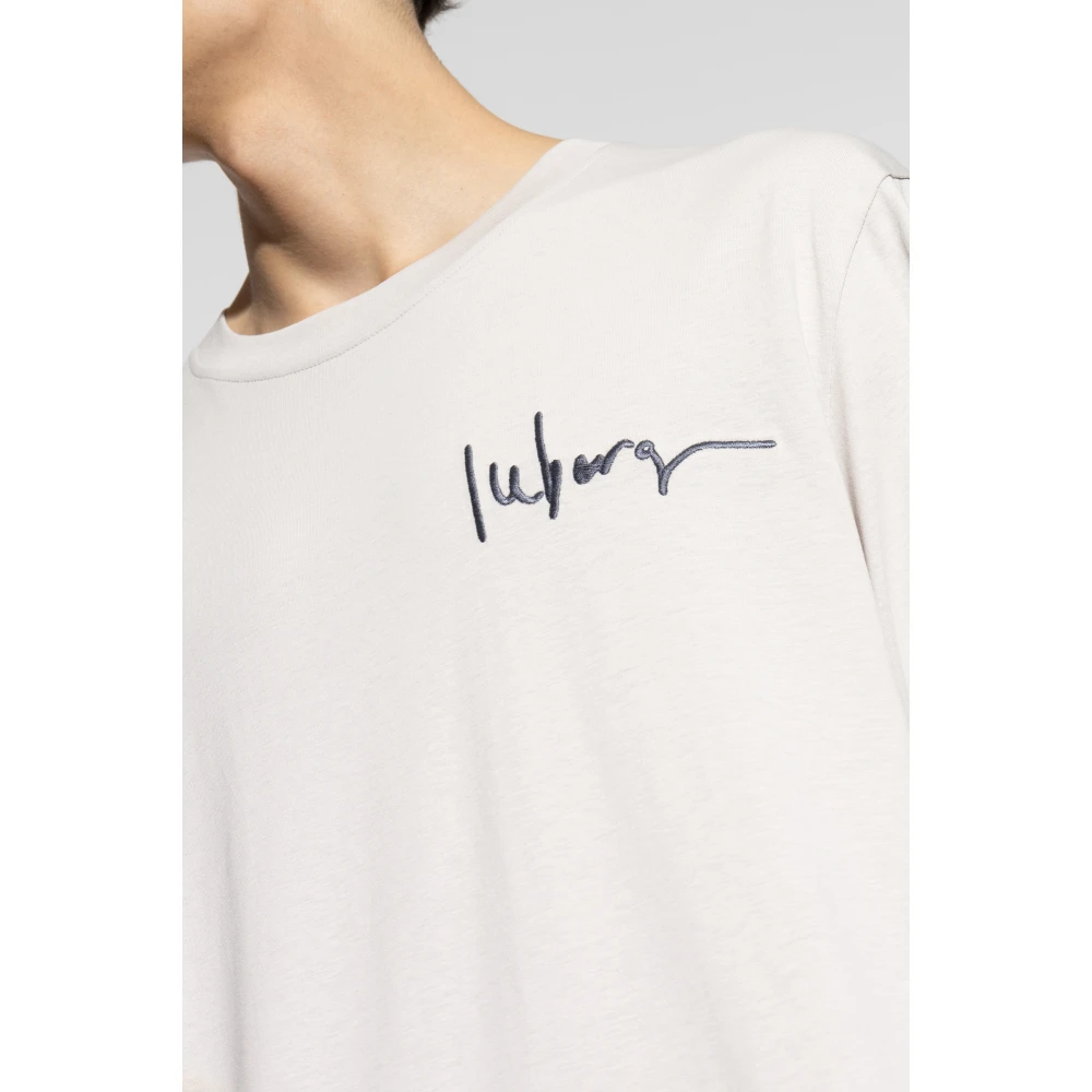 Iceberg T-shirt met logo Gray Heren