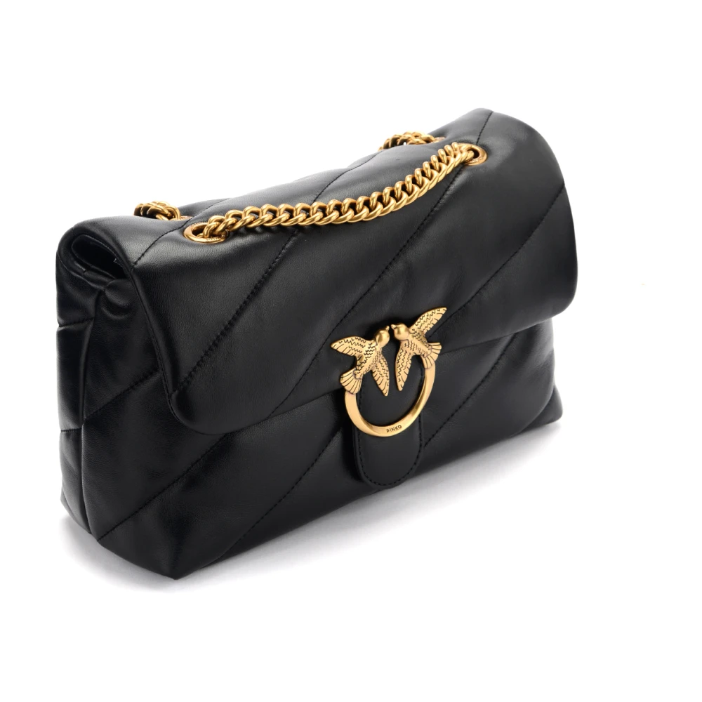pinko Klassieke Love Bag Puff Maxi Quilt Black Dames