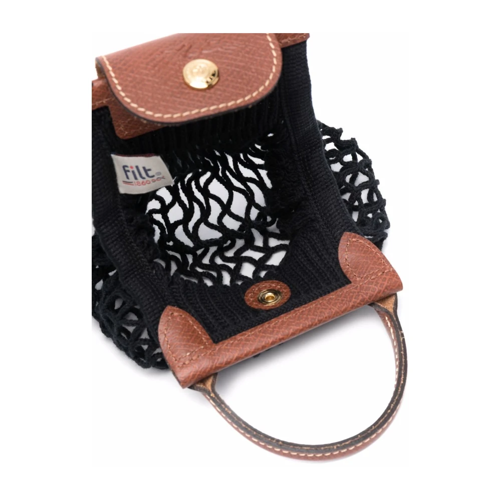 Longchamp LE Pliage Filet Opvouwbare Tote Tas Black Dames