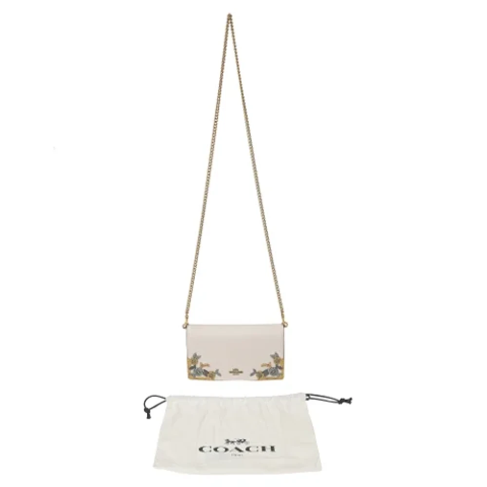 Coach Pre-owned Leather crossbody-bags White Dames