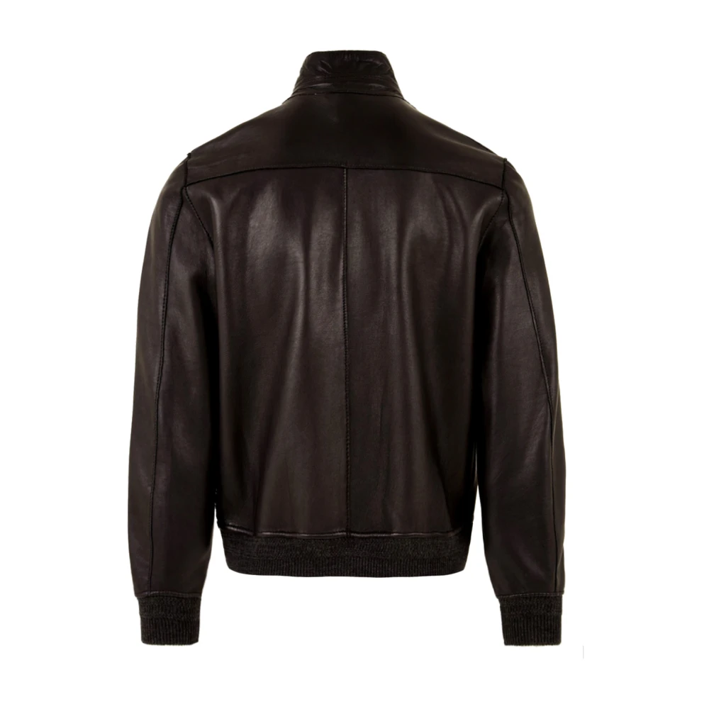 The Jack Leathers Zwarte Leren Jassen Black Heren