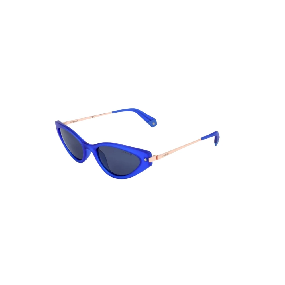 Polaroid Women's Blue Polycarbonate Sunglasses With Uv Protection
