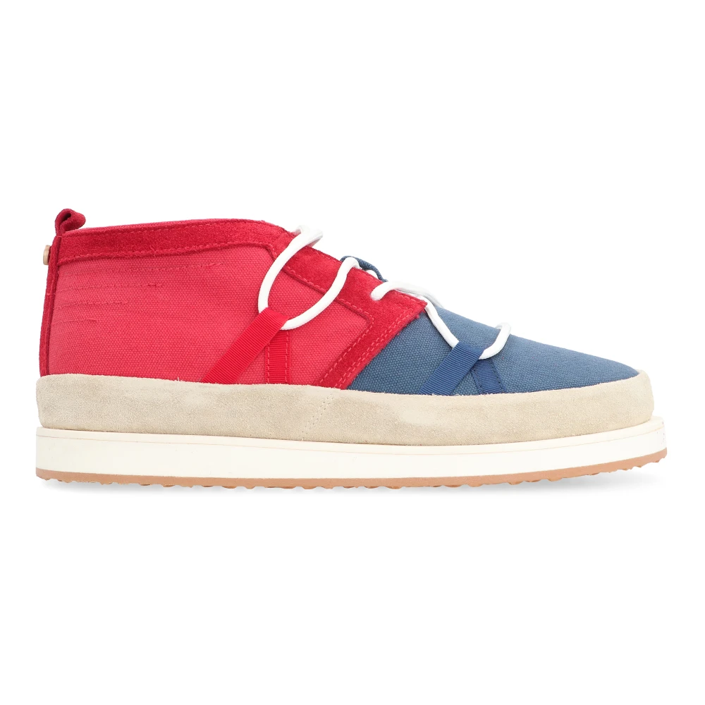 Volta Canvas Mid-Top Sneakers met Suède Details unisex Schoenen Veelkleurig Multicolor