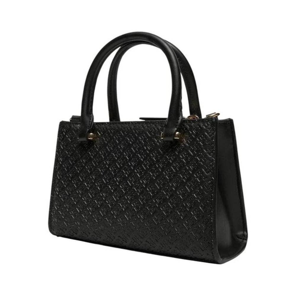 Tommy Hilfiger Zwarte Polyethyleen Handtas Strak Ontwerp Black Dames